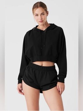 ALO Yoga cropped double take hoodie